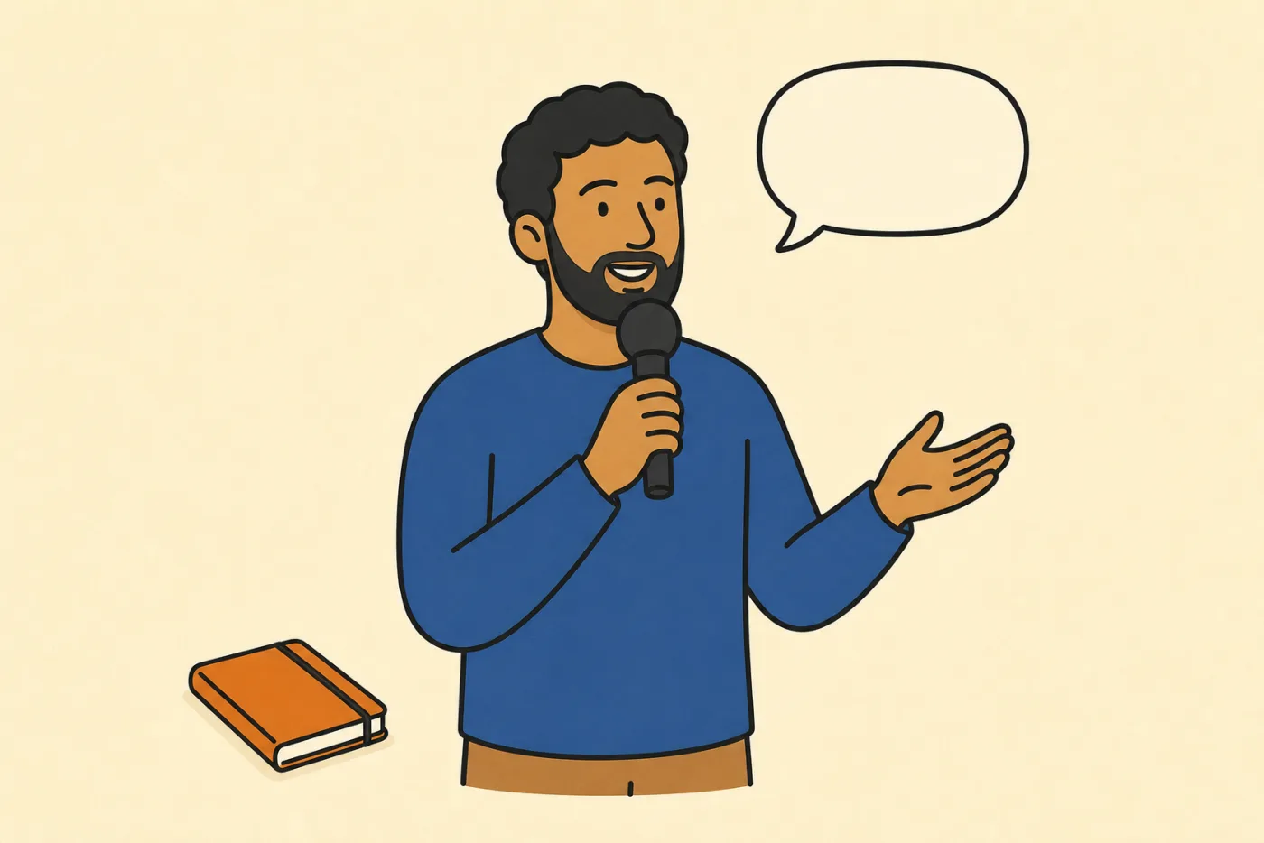 Minute Hatch illustration for Impromptu Speech: How to Speak Clearly With No Script