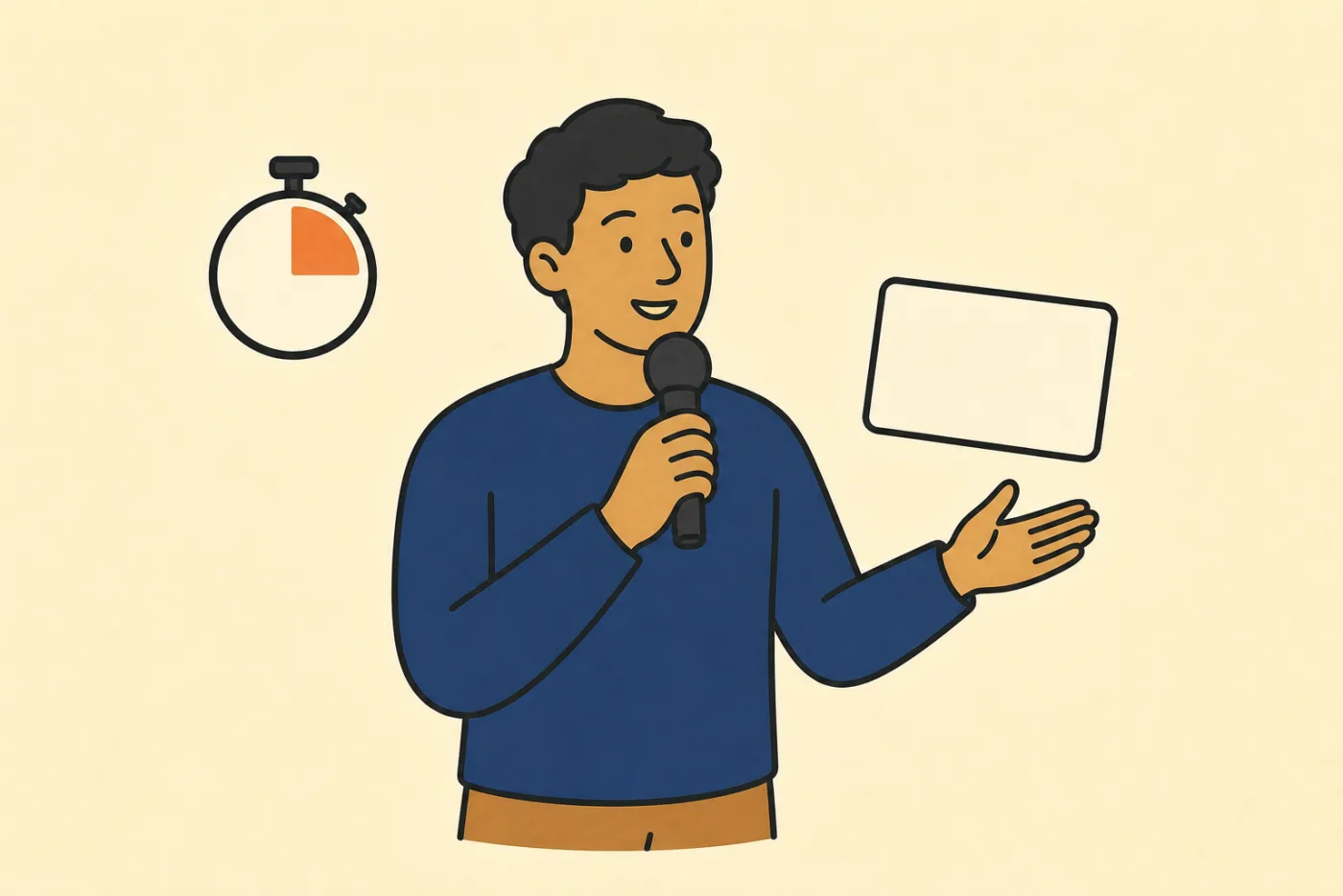 Minute Hatch illustration for Public Speaking Practice: 60-Second Drills